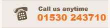 Call us on 01530 243710